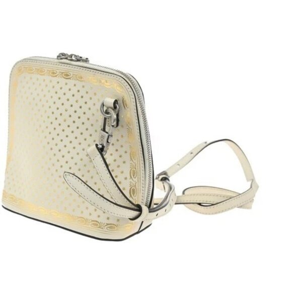 GUCCI GUCCY SEGA Print Leather Mini Shoulder Bag White Italy SHW 73CA310 - Picture 4 of 16